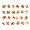72 pcs 3D Nails Dried Flowers Lace Flower 2-2.5cm Natural Flowers for Resin Casting Pressed Flower for Nail Art Supplies Decal Nail Sticker (Orange) view 1