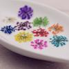 72 pcs 3D Nails Dried Flowers Lace Flower 2-2.5cm Natural Flowers for Resin Casting Pressed Flower for Nail Art Supplies Decal Nail Sticker (Orange) view 3
