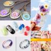 72 pcs 3D Nails Dried Flowers Lace Flower 2-2.5cm Natural Flowers for Resin Casting Pressed Flower for Nail Art Supplies Decal Nail Sticker (Yellow) view 4