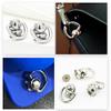 D Ring for Purse Leather Stud Rivets, 12 pcs Metal Ball D Ring Studs Screw Rivets for Leather Crossbody Purse Wallet Conversion Kit Accessories Handbag Purse Strap Hardware for Purse Making-Silver view 2