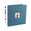 DANCOLOR 16inch Linen DIY Photo Album Lovers Birthday Gift Wedding Photos Baby Photo Ablum Scrapbook Paper Crafts Albums Sticky (Color : Gray-Black Page, Size : 27 * 28cm) view 4