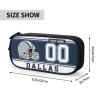 Midkepf Dallas Pencil Case, Custom Name and Number Pencil Box, Personalized Football Style Pencil Case, Customized Pen Case Gift for Men women fans view 2