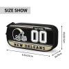 Midkepf New Orleans Pencil Case, Custom Name and Number Pencil Box, Personalized Football Style Pencil Case, Customized Pen Case Gift for Men women fans view 2