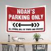 CakJuice Wall Tapestry for Bedroom Noah's Parking Only Tapestry Astethic Stuff for Room Bed Room Decorations (Size : 100X150CM) view 3