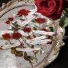 ZXMNBH Stickers for Scrapbooking Kit Red Rose Aesthetic Paper Diary Planner Junk Journaling Decorative Supplies 12 Pcs/Pack view 3