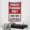 Funny Tapestry Fencer Parking Only Tapestry Funky Decor Decor for Man Cave (Size : 100X150CM) view 2