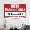 Funny Tapestry Hiker Parking Only Tapestry Funky Decor Decor for Man Cave (Size : 75X100CM) view 2