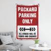 CakJuice Wall Tapestry for Bedroom Packard Parking Only Tapestry Astethic Stuff for Room Bed Room Decorations (Size : 100X150CM) view 3