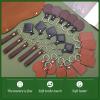 Tikjiua 25 Pcs Leather Key Fob Kit, 5 Types PU Leather Key Fobs with Rivets and Keychain Ring, Diy Keychains Holder for Keychain Making Craft Working view 3