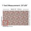 Lovely Rabbit Fabric by The Yard Cartoon Mushroom Cute Owl Animal DIY Craft Glitter Stars Wild Plant Rustic Style Fabric for DIY Soft Flannel Polyester No Stretch 10 Yards,360" Lx59 W Pink view 2