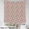Lovely Rabbit Fabric by The Yard Cartoon Mushroom Cute Owl Animal DIY Craft Glitter Stars Wild Plant Rustic Style Fabric for DIY Soft Flannel Polyester No Stretch 10 Yards,360" Lx59 W Pink view 4