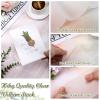 Tigeen 100 Set Invitations Wraps Set Includes Pre Folded Vellum Jackets for 5 x 7 Invitations Dried Pressed Eucalyptus Leaves Eucalyptus Gold Wax Seal Stickers for Wedding DIY Craft Gift view 3