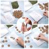Tigeen 100 Set Invitations Wraps Set Includes Pre Folded Vellum Jackets for 5 x 7 Invitations Dried Pressed Eucalyptus Leaves Eucalyptus Gold Wax Seal Stickers for Wedding DIY Craft Gift view 4