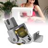 Roller Presser Foot Stainless Steel for Most Resistant Sewing Machines Applique Presser Foot for Most Sewing Machines Repair Replacement view 3