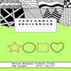 Mixed Shapes Tiles Zentangle Sketchbook: Large sheets with circular + squared + star shape + heart shape grids for zendoodle & mandala art, art ... & zen drawing / sketching with left blanks view 1