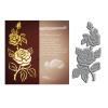 Love Rose Blossom Hot Foil Plates Scrapbooking for Paper Making Frames Card Craft No Metal Cutting Dies view 1