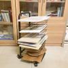 Mobile Paint Drying Rack - Art Drying Rack For Classroom, Metal Power Coated Design Artwork Storage Display Rack, Efficient And Organized Drying Rack Art for Students Masterpieces ( Size : 15-layer ) view 3