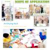 Mobile Paint Drying Rack - Art Drying Rack For Classroom, Metal Power Coated Design Artwork Storage Display Rack, Efficient And Organized Drying Rack Art for Students Masterpieces ( Size : 15-layer ) view 4
