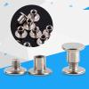 Photo Album Rivets,200Pcs Chicago Screws Nail Scrapbook Binding Rivets Posts Rivet Button Assortment Kit for Binding Extending Scrapbook Photo Album Refill Pages view 2