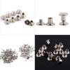 Photo Album Rivets,200Pcs Chicago Screws Nail Scrapbook Binding Rivets Posts Rivet Button Assortment Kit for Binding Extending Scrapbook Photo Album Refill Pages view 4