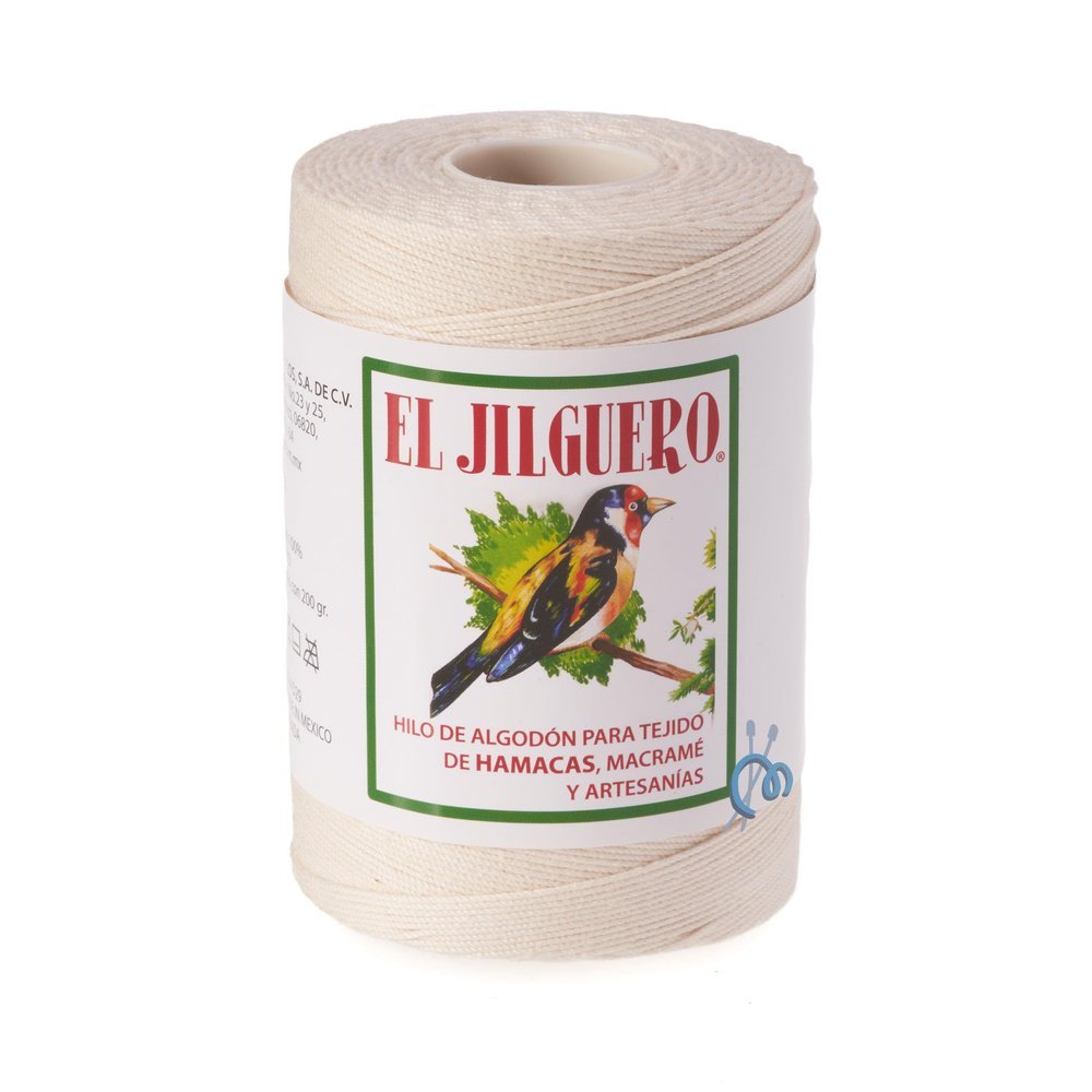 JILGUERO [200grs] by Omega - Macrame Cotton Thread for Hammocks, Crochet and Crafts - Color 146-Bone