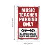 CakJuice Funny Bedroom Decor Music Teacher Parking Only Tapestry Man Cave Decorations Tapestry for Bedroom (Size : 75X100CM) view 4