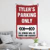 CakJuice Tapestries for Bedroom Tyler'S Parking Only Tapestry Funny House Decor Bed Room Asserories (Size : 100X150CM) view 3