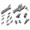 M.S.G Modeling Support Heavy Weapon Unit 36 Laser Cannon, Total Length: Approx. 7.3 inches (185 mm), Non-scale, Plastic Model view 1
