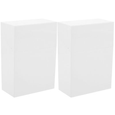 BESPORTBLE Plastic Storage Boxes 2pcs Mini Containers for Hair Ties Bead Storage Box Office Clip Organizer for Beads Home Office Organizer