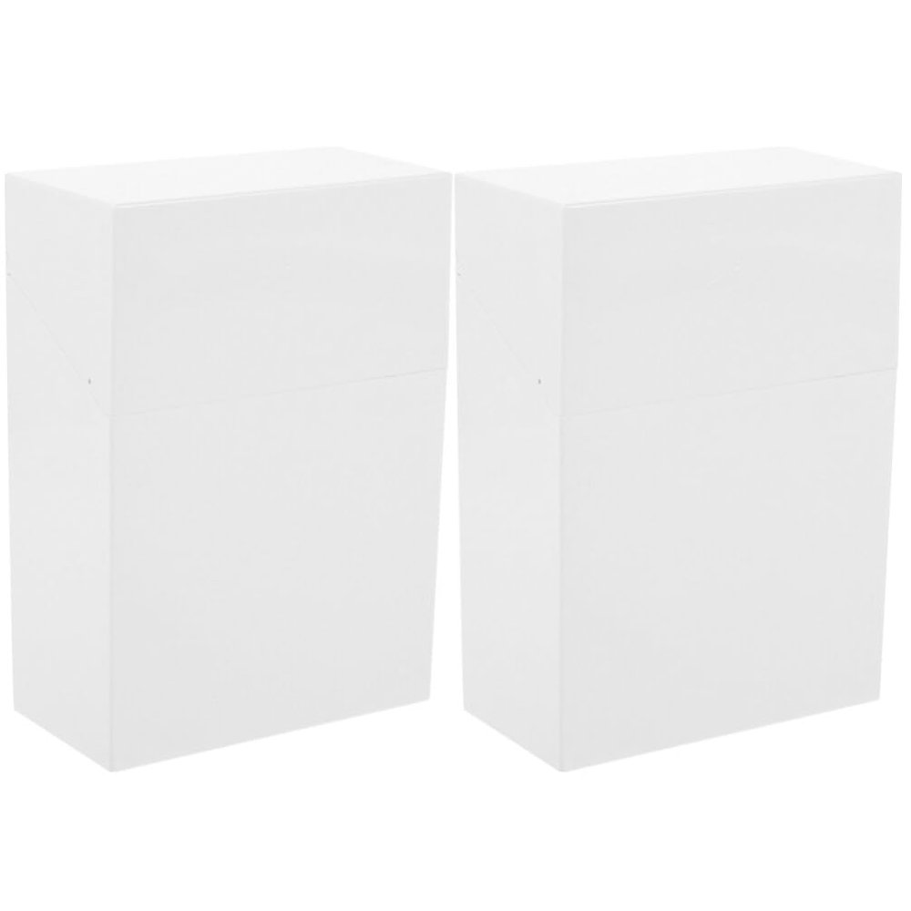 BESPORTBLE Plastic Storage Boxes 2pcs Mini Containers for Hair Ties Bead Storage Box Office Clip Organizer for Beads Home Office Organizer
