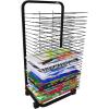 Art Drying Rack For Classroom - Mobile Metal Art Storage Rack, Classrooms Foldable Oil Painting Air Drying Rack, Sturdy Metal Art Rack, With 360-degree Universal Wheels Art Drying Rack ( Size : 25-lay view 1