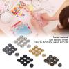 100PCS 5mm Mini Snap Buttons for Doll Clothes Assorted Metal Snap Fasteners Buttons Round Button Buckle Small Press Buttons Miniature Snap Buttons for Dolls Clothing Sewing Accessories view 2