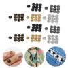 100PCS 5mm Mini Snap Buttons for Doll Clothes Assorted Metal Snap Fasteners Buttons Round Button Buckle Small Press Buttons Miniature Snap Buttons for Dolls Clothing Sewing Accessories view 3