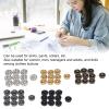 100PCS 5mm Mini Snap Buttons for Doll Clothes Assorted Metal Snap Fasteners Buttons Round Button Buckle Small Press Buttons Miniature Snap Buttons for Dolls Clothing Sewing Accessories view 4