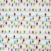 Christmas Lights Fat Quarter 100% Cotton Flannel Fabric Colorful String Lights Design view 1