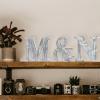 WOODOUNAI 8 Inch Wood Letters Unfinished Rustic Wood Letters for Wall Decor Decorative Standing Letters Slices Sign Board Decoration for Craft Home Party Projects (X) view 4