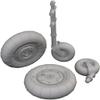 Eduard Sprue Brothers 1:48 Brassin - Bf109K-4 Wheels (EDU kit), EDU648914 view 1