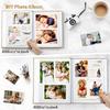 Artfeel Photo Album Self Adhesive Scrapbook,Large Photo Book for 4x6,5x7,8x10 Pictures,DIY Album for Baby Wedding Family Travel Birthday,with Metallic Pen and Scraper view 3