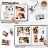 Artfeel Photo Album Self Adhesive Scrapbook,60 Pages Large Photo Book for 4x6,5x7,8x10 Pictures,DIY Album for Baby Wedding Family Travel Birthday,with Metallic Pen and Scraper view 3