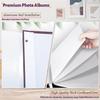 Artfeel Photo Album Self Adhesive Scrapbook,60 Pages Large Photo Book for 4x6,5x7,8x10 Pictures,DIY Album for Baby Wedding Family Travel Birthday,with Metallic Pen and Scraper view 4