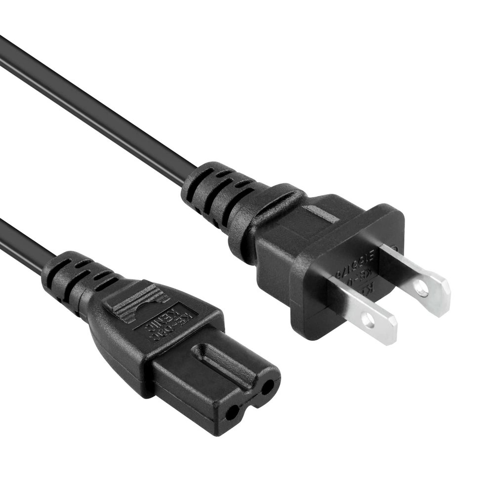 SKKSource 6ft 2-Prong Polarized Power Cord Cable Compatible with Bernina Bernette 230 230PE Deco 500