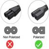 SKKSource 6ft 2-Prong Polarized Power Cord Cable Compatible with Bernina Bernette 230 230PE Deco 500 view 2