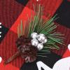 TITA-DONG Artificial Pine Picks,10Pcs Fake Gold Berries Branches Christmas Pine Cones Artificial Pine Needles Mini Berries Ornaments for Party Flower Arrangements Wreaths Xmas Gift Decor(Silver) view 2
