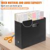 Foldable Scrapbook Paper Storage Organizer, 12x12 Scrapbook Paper Storage, Plastic File Organizer, Black, 3 Pack view 2