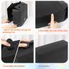 Foldable Scrapbook Paper Storage Organizer, 12x12 Scrapbook Paper Storage, Plastic File Organizer, Black, 3 Pack view 3