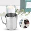 QANYEGN Candle Making Pot, Stainless Steel ing Wax Cup, ing Wax Pou Cup with Handle for Candle Making Tools(550ml) view 3