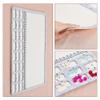 BENECREAT Large Rectangle Felt Beading Mat, Felt Bead Design Boards with Centimeter Alphabetic Scale Beads Tray Bead Pads for Art Crafts Jewelry Making Beading Supplies, 14.4x11inch view 4