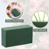 Mifoci 12 Pcs Floral Foam Blocks Flower Arrangement Supplies Foam Bricks for Flowers Wet Dry Plant Foam 5.5" L x 3" W x 1.7" H Green Florist Foam for Wedding Birthday Home Office Garden Decorations view 3