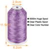 New brothread - Single Huge Spool 5000M Each Polyester Embroidery Machine Thread 40WT for Commercial and Domestic Machines - Variegated Color-V-006 view 2