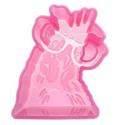 (300 Design Optional) MUBYOK M342 Tilted Chicken Silicone Freshie Mold for Baking Aroma Beads Car Freshie Supplies